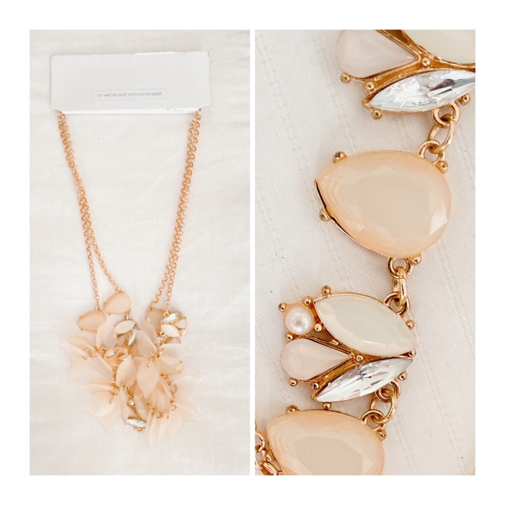 Blush pink statement piece women’s necklace
